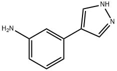 3-(1H-pyrazol-4-yl)Benzenamine Struktur