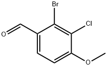 2-bromo-3-chloro-4-methoxyBenzaldehyde Struktur