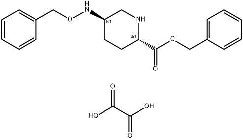 Benzyl (2S,5R)-5-[(benzyloxy)amino]piperidine-2-carboxylate ethanedioate