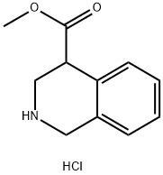 Methyl 1,2,3,4-tetrahydroisoquinoline-4-carboxylate HCl 化学構造式