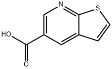 チエノ[2,3-B]ピリジン-5-カルボン酸 化学構造式