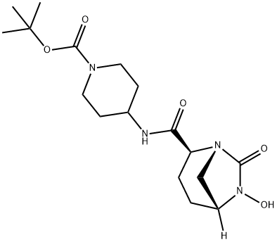 (2S,5R)-2-carbamoyl-7-oxo-1,6-diazabicyclo[3.2.1]octan-6-yl sulfate Structure