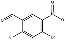 4-溴-2-氯-5-硝基苯甲醛 结构式