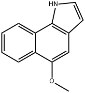 5-甲氧基-1H-苯[G]吲哚 结构式