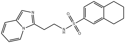 N-[2-(imidazo[1,5-a]pyridin-3-yl)ethyl]-5,6,7,8-tetrahydronaphthalene-2-sulfonamide Structure