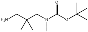 tert-butyl 3-amino-2,2-dimethylpropyl(methyl)carbamate Structure
