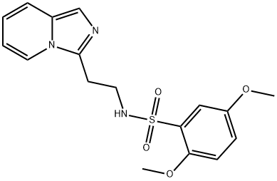 N-[2-(imidazo[1,5-a]pyridin-3-yl)ethyl]-2,5-dimethoxybenzenesulfonamide,1176626-17-7,结构式