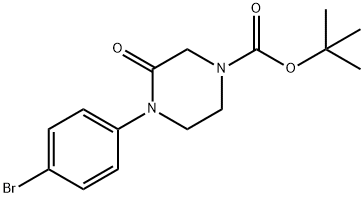 4-(4-溴苯基)-3-氧代哌嗪-1-甲酸叔丁酯, 1178953-47-3, 结构式