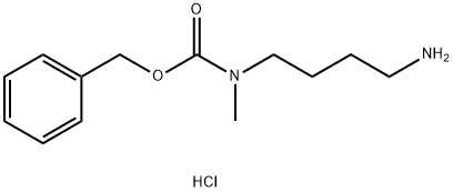 BENZYL 4-AMINOBUTYLMETHYLCARBAMATE HCL, 1179359-72-8, 结构式