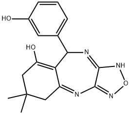 1179370-62-7 9-(3-hydroxyphenyl)-6,6-dimethyl-6,7,9,10-tetrahydro-5H-benzo[e][1,2,5]oxadiazolo[3,4-b][1,4]diazepin-8-ol