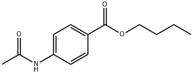 Benzoic acid, 4-(acetylamino)-, butyl ester Struktur