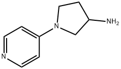 1-(pyridin-4-yl)pyrrolidin-3-amine Struktur