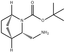(1R,3S,4S)-tert-butyl 3-(aminomethyl)-2-azabicyclo[2.2.1]heptane-2-carboxylate Struktur
