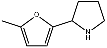 2-(5-甲基呋喃-2-基)吡咯烷 结构式