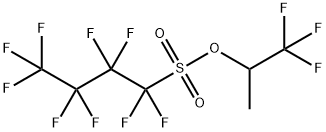 1,1,2,2,3,3,4,4,4-Nonafluoro-butane-1-sulfonic acid 2,2,2-trifluoro-1-methyl-ethyl ester 化学構造式