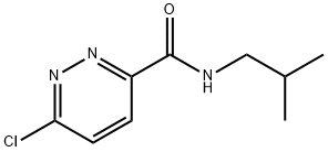 3-Pyridazinecarboxamide, 6-chloro-N-(2-methylpropyl)- Structure