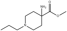 4-Amino-1-propyl-4-methoxycarbonylpiperidine 2HCl Struktur