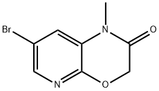 1-甲基-7-溴-1H-吡啶并[2,3-B][1,4]噁嗪-2(3H)-酮, 1186658-27-4, 结构式
