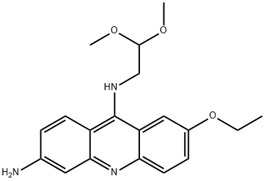 N9-(2,2-Dimethoxyethyl)-7-ethoxyacridine-3,9-diamine,1187548-68-0,结构式