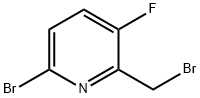 6-溴-2-(溴甲基)-3-氟吡啶,1187836-89-0,结构式