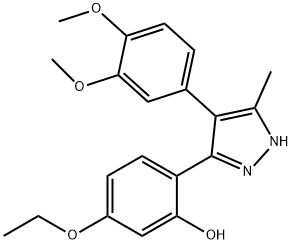 2-[4-(3,4-dimethoxyphenyl)-5-methyl-1H-pyrazol-3-yl]-5-ethoxyphenol Structure