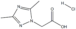 2-(3,5-Dimethyl-1H-1,2,4-triazol-1-yl)acetic acid hydrochloride Structure