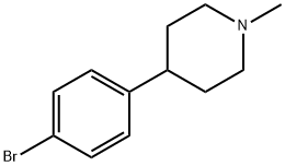 4-(4-Bromo-phenyl)-1-methyl-piperidine Struktur