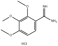 2,3,4-トリメトキシベンズイミドアミド塩酸塩 化学構造式