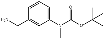 (3-Aminomethyl-phenyl)-methyl-carbamic acid tert-butyl ester Struktur