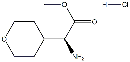 (S)-氨基(四氢吡喃-4-基)乙酸甲酯盐酸盐 结构式