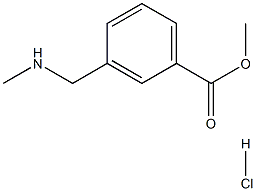 3-Methylaminomethyl-benzoic acid methyl ester hydrochloride Struktur