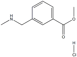 3-Methylaminomethyl-benzoic acid methyl ester hydrochloride Structure