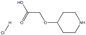 (Piperidin-4-yloxy)-acetic acid hydrochloride Struktur