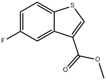 5-氟苯并[B]噻吩-3-羧酸甲酯 结构式
