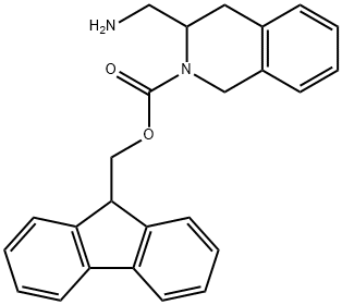 3-Aminomethyl-2-Fmoc-1,2,3,4-tetrahydro-isoquinoline Struktur