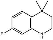 7-Fluoro-4,4-dimethyl-1,2,3,4-tetrahydro-quinoline Struktur