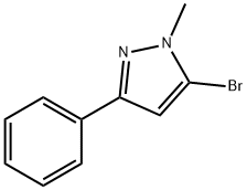 5-bromo-1-methyl-3-phenyl-1H-pyrazole Struktur