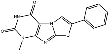 1-Methyl-7-phenyl-1H-oxazolo[2,3-f]purine-2,4-dione 化学構造式
