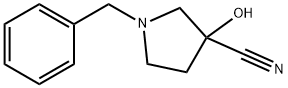 1-benzyl-3-hydroxypyrrolidine-3-carbonitrile Structure