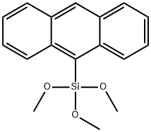 9-Anthracenyl Trimethoxysilane Struktur