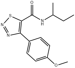 N-(butan-2-yl)-4-(4-methoxyphenyl)-1,2,3-thiadiazole-5-carboxamide Struktur