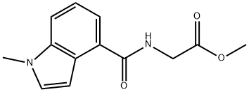 methyl N-[(1-methyl-1H-indol-4-yl)carbonyl]glycinate Structure