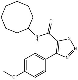 N-cyclooctyl-4-(4-methoxyphenyl)-1,2,3-thiadiazole-5-carboxamide|