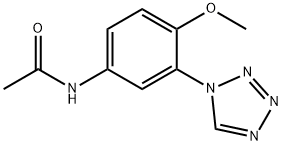 N-[4-methoxy-3-(1H-tetrazol-1-yl)phenyl]acetamide 结构式