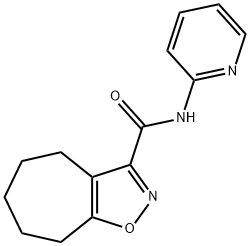 N-(pyridin-2-yl)-5,6,7,8-tetrahydro-4H-cyclohepta[d][1,2]oxazole-3-carboxamide Structure