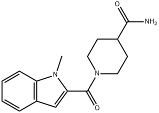 1-[(1-methyl-1H-indol-2-yl)carbonyl]piperidine-4-carboxamide Structure