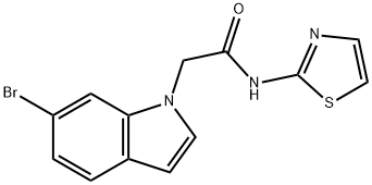 2-(6-bromo-1H-indol-1-yl)-N-(1,3-thiazol-2-yl)acetamide Structure