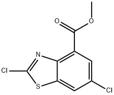 2,6-Dichlorobenzothiazole-4-carboxylic acid methyl ester Struktur