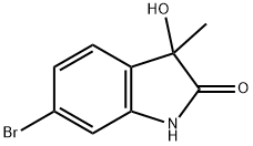 6-bromo-3-hydroxy-3-methylindolin-2-one Struktur