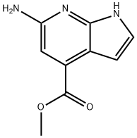 methyl 6-amino-1H-pyrrolo[2,3-b]pyridine-4-carboxylate Struktur